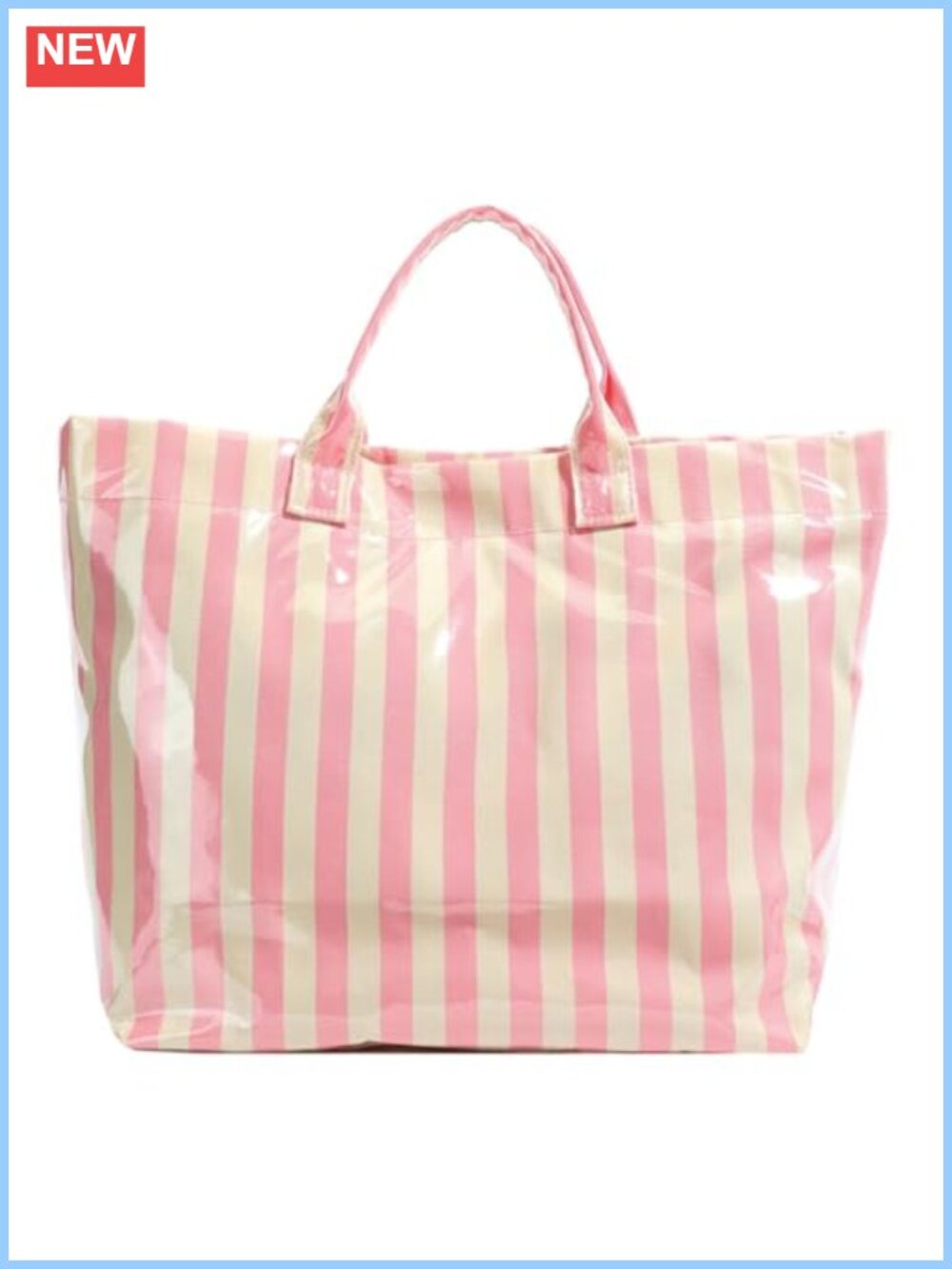 PVC Tote Bag Large Kraft Paper Handbag Y2K Shoulder Bag